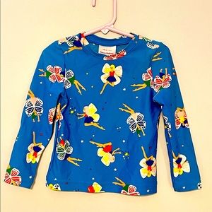 Hanna Anderson Girls Swim Rash Guard so 4T and Top